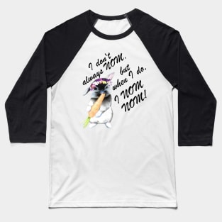 Nom Nom Bunny Baseball T-Shirt